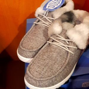 Womens HEY DUDES Wendy fold sunset smoke size 8